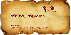 Nérey Magdolna névjegykártya